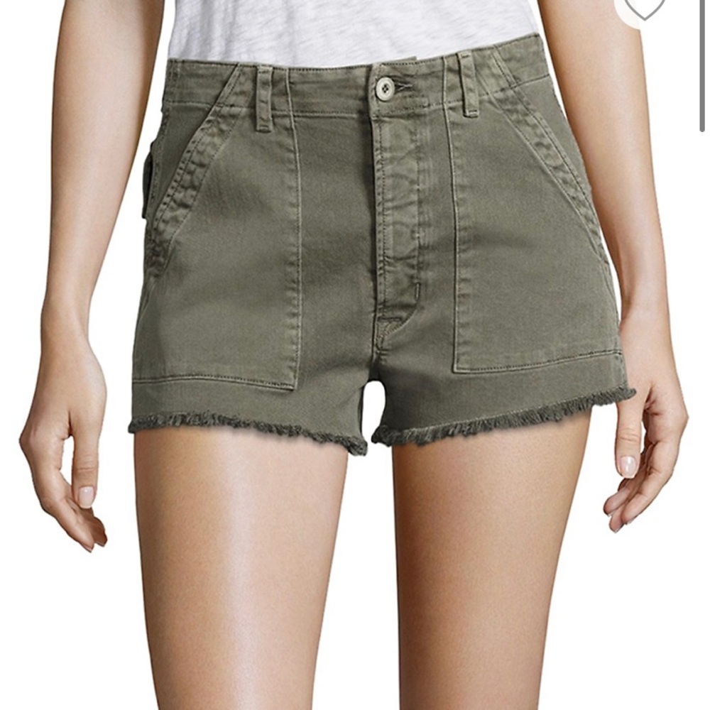 NWT HUDSON Military Shorts Army Green